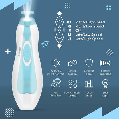Gentle Baby Nail Trimmer with Lights| Rechargeable