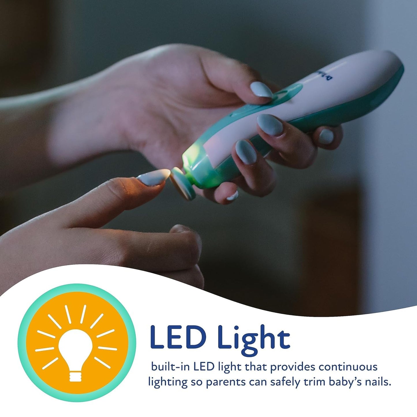 Gentle Baby Nail Trimmer with Lights| Rechargeable